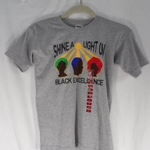 Unisex Shine a Light on Black Excellence Graphic Tee Size 8